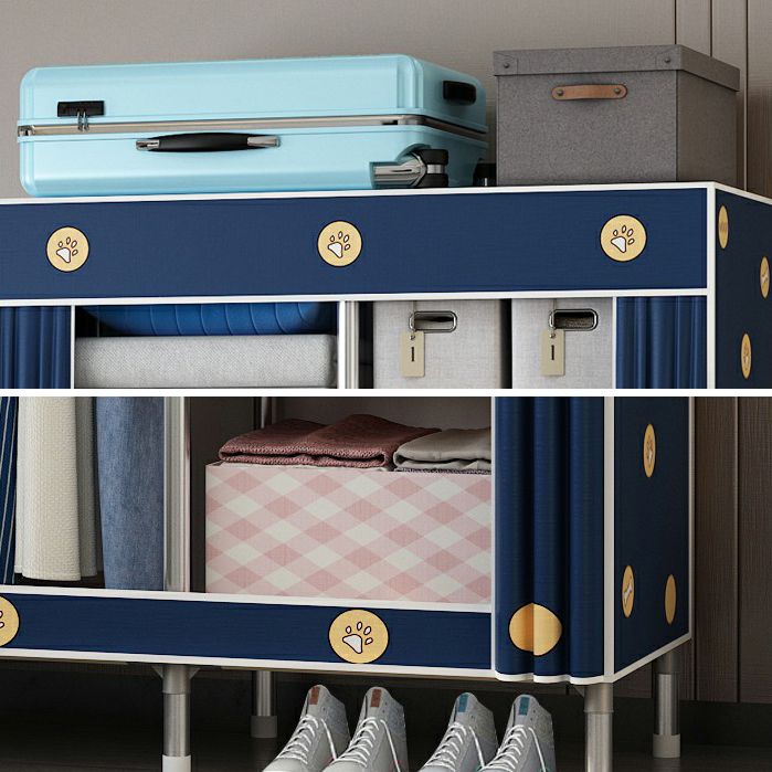 Contemporary Wardrobe Closet with Legs Metal Wardrobe Cabinet