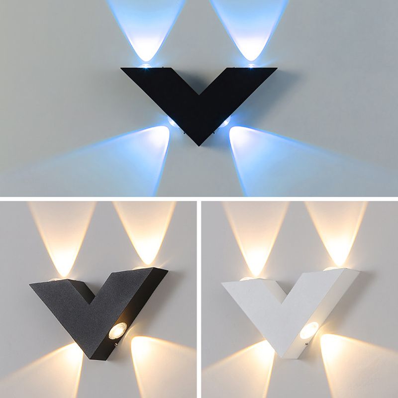 Modern Minimalist Style Wall Sconce Lighting Metal Wall Lighting Ideas for Exterior Wall