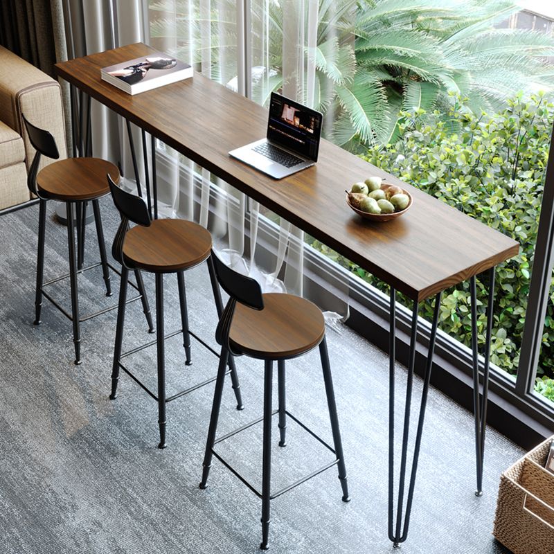 1/4/5 Pieces Pub Table Set Modern Solid Wood Counter Height Set