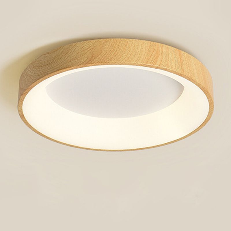 Circular Flush Mount Fixture Modern Metal 1 Light Flush Light