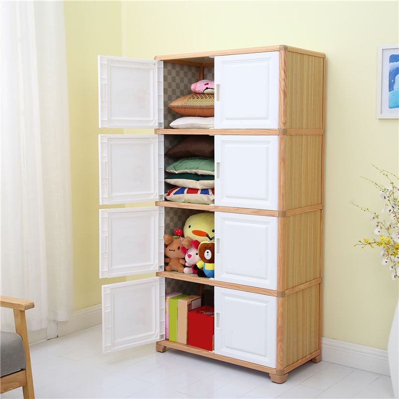 Contemporary 61.02'"Tall 4- Door Cabinet, Rectangle Accent Cabinet