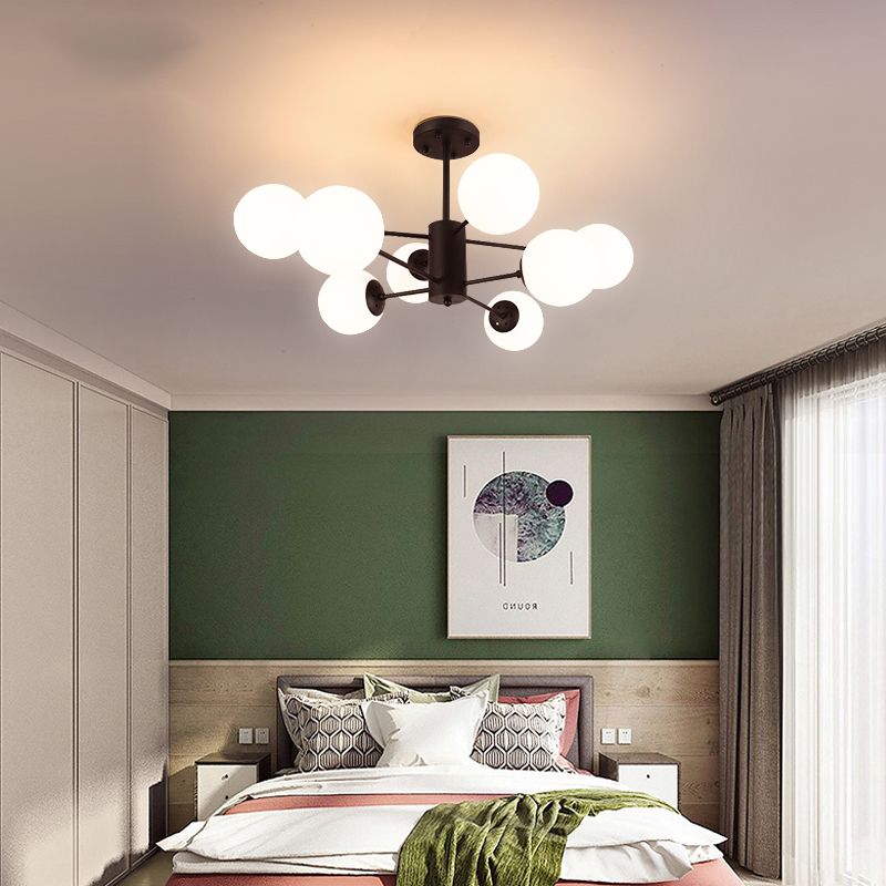 Contemporary Style Spherical Shape Chandelier Lights Glass Chandelier Lighting