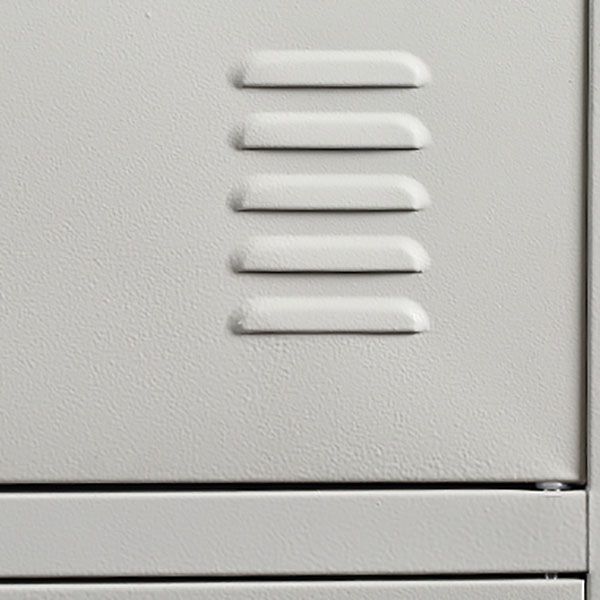 White Hinged Wardrobe Armoire Steel Storage Cabinet for Bedroom