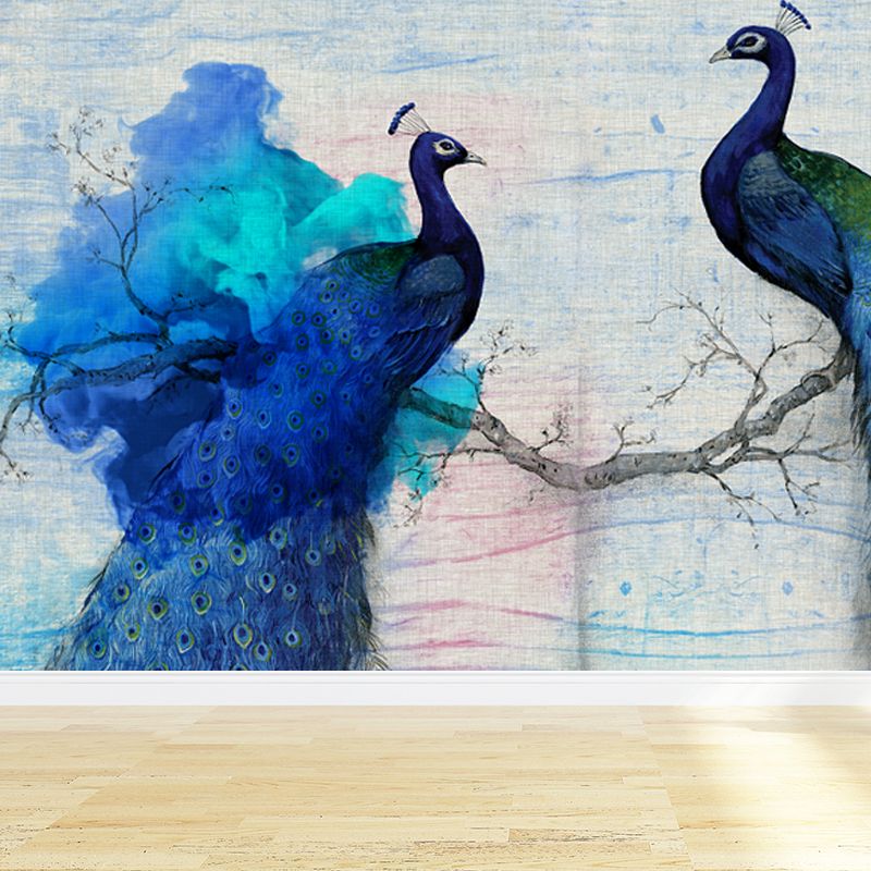 Geometry Wall Covering Mural Soft Color Contemporary Wall Art for House Interior