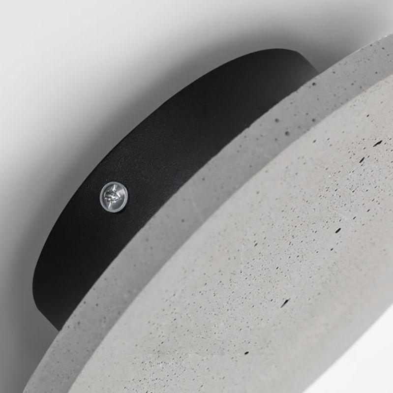 Moderner Stil Zement Wandleuchte runde Form LED -Wandleuchte für draußen