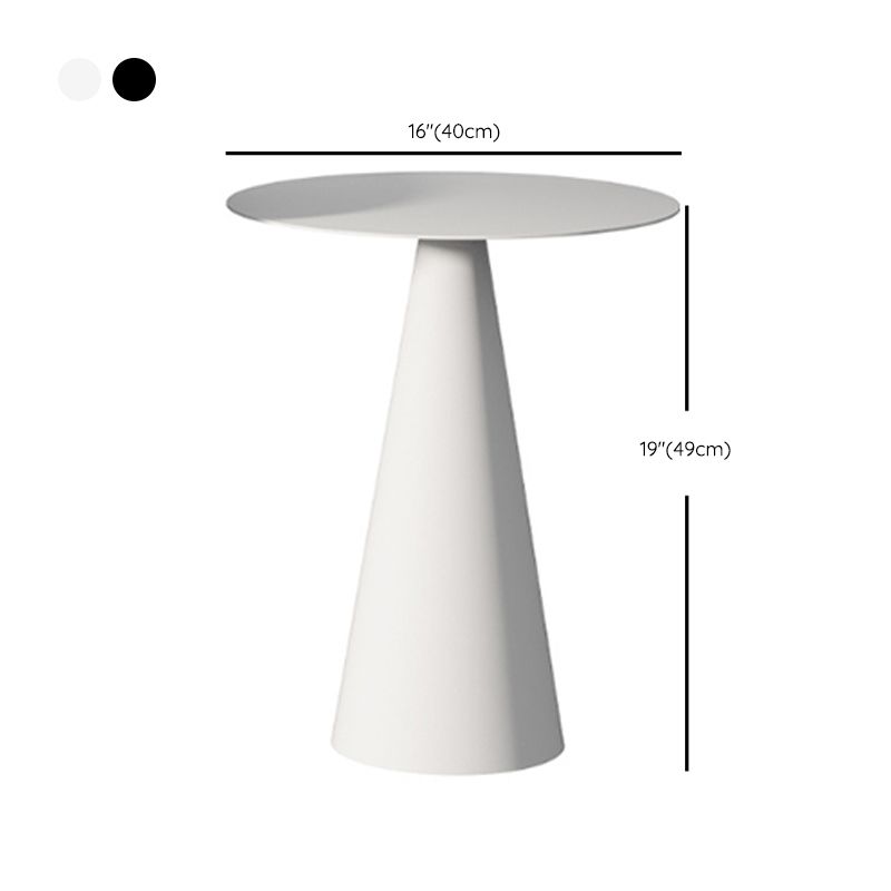 Pedestal Cocktail Table Set Mid-Century Metal Round Coffee Table