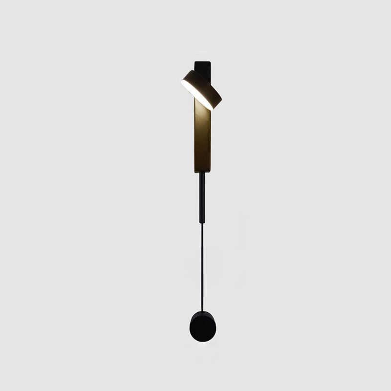 Modern Simple Metal Wall Light Rotatable Circle Shape Wall Lamp for Living Room