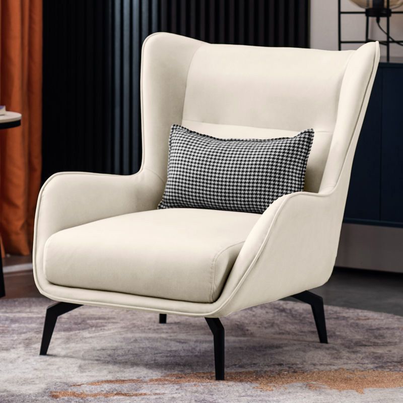 Wingback Chair 30.70" L x 36.61" W x 33.85" H Flared Arms Chair for Bedroom
