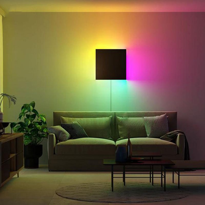 Modern Style Square Wall Light Sconces Metal 1 Light Wall Lighting Ideas