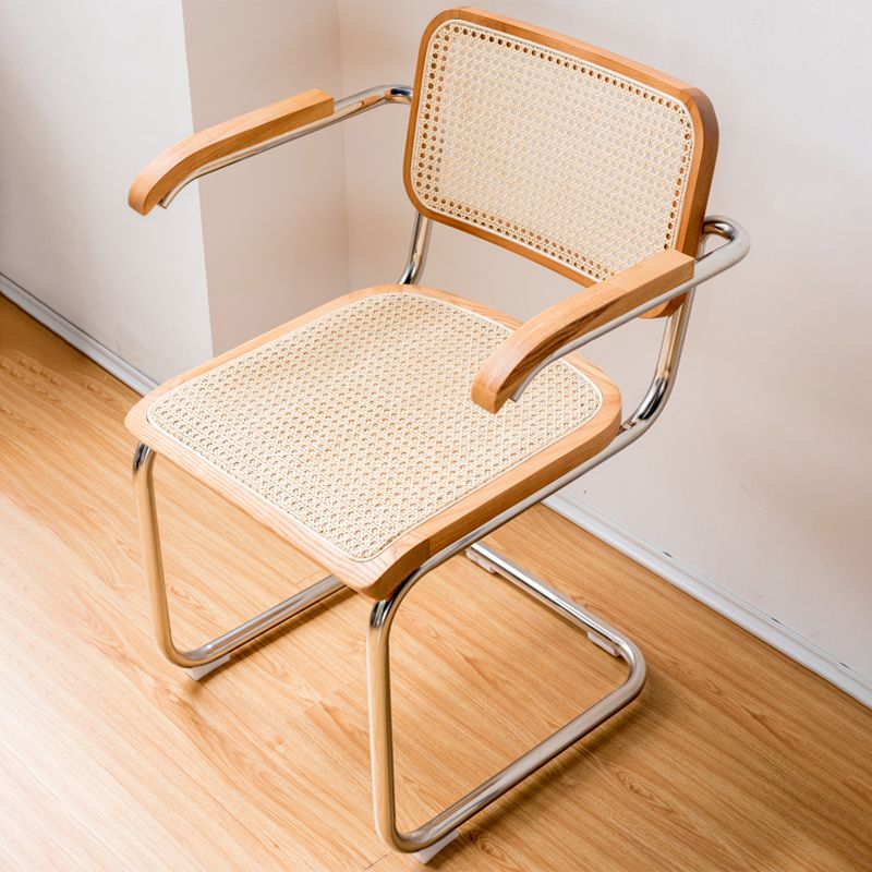 Modern Style Chair Metal Open Back Dining Room Chair for Kitchen