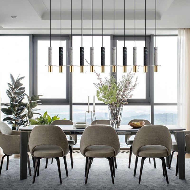 Stone Unique Shade Hanging Lights Modern Style 1 Light suspendu Mount Mount pour chambre à coucher