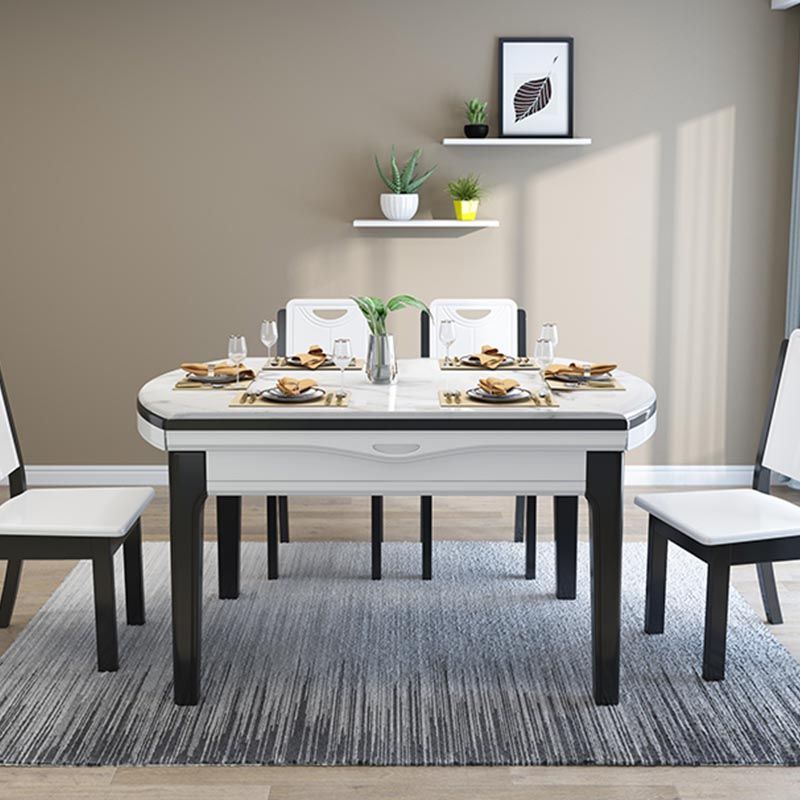 Sintered Stone Top Table 4 Legs Dining Table Home Kitchen Dinner