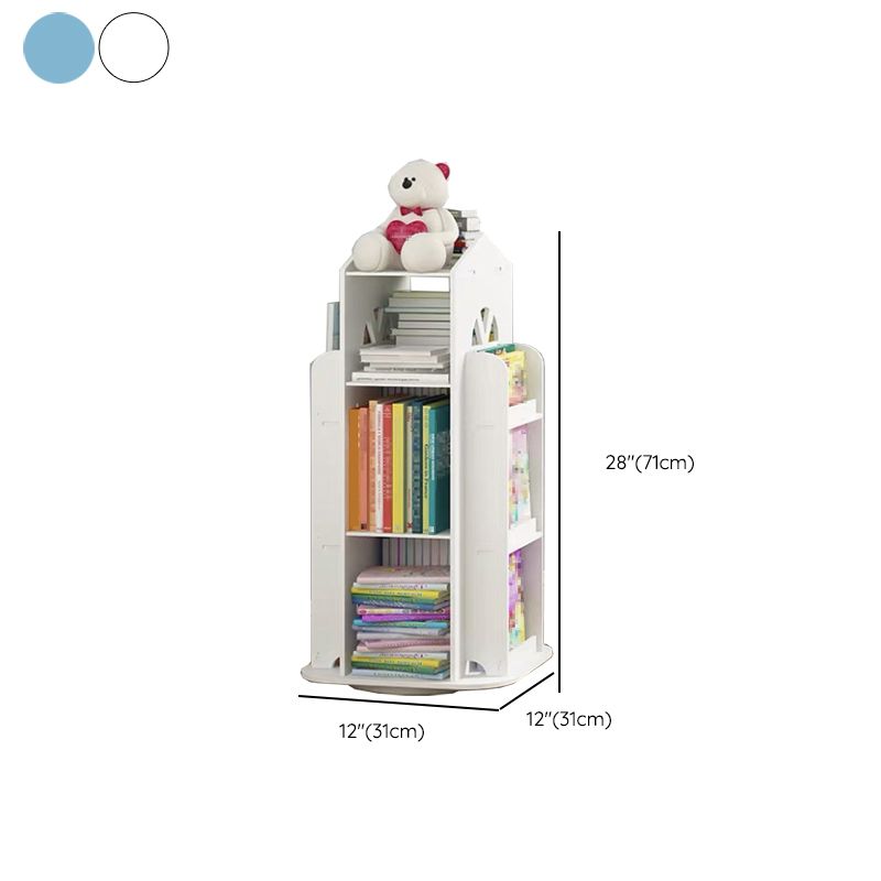 Scandinavian Open Back Bookshelf Standard Engineered Wood Bookcase