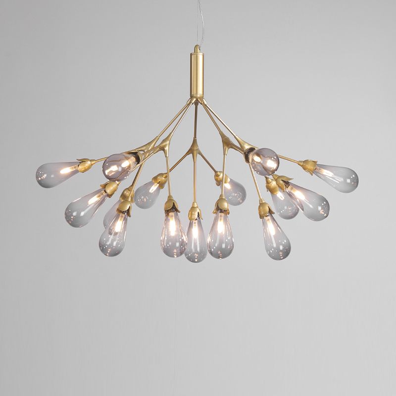 Wit glazen kroonluchter verlichtingsarmatuur moderne kroonluchter hanglamp voor woonkamer