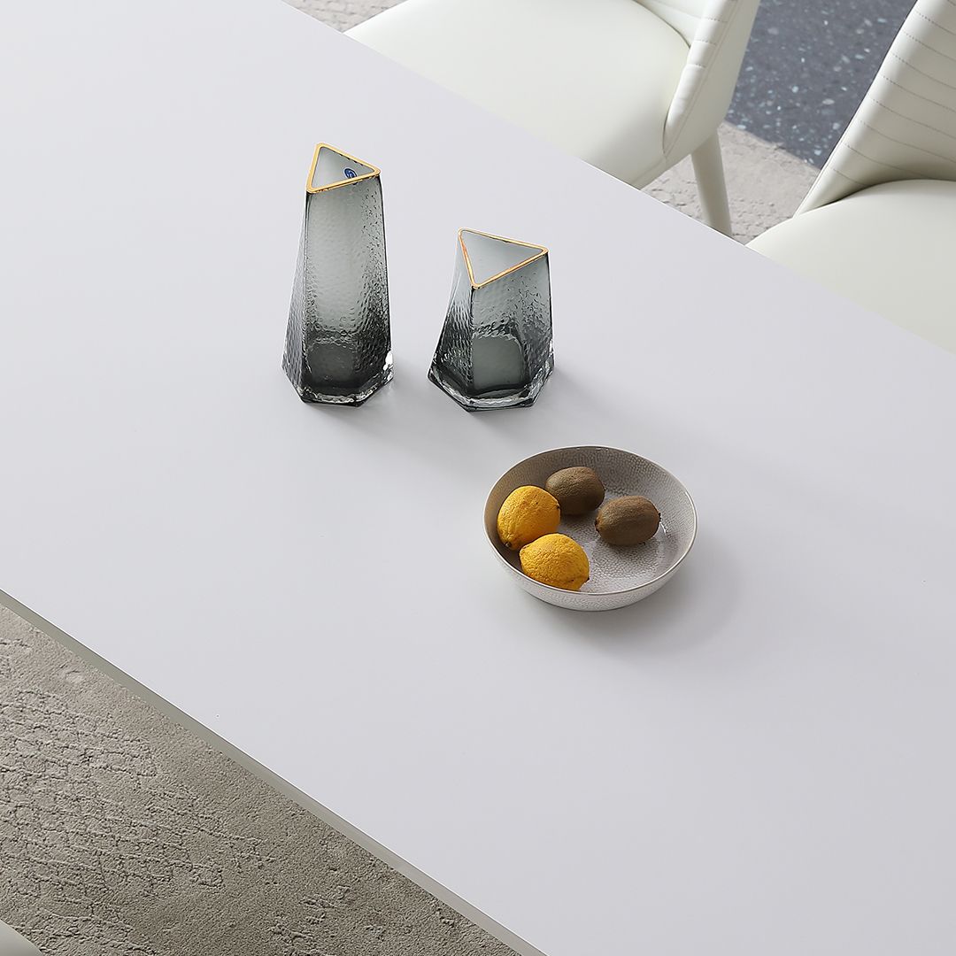 Contemporain 1/4/5/7 pièces Dining Ensemble meubles de restauration en pierre fritte pour un usage domestique