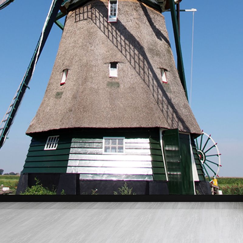 Whole Windmill Mural Wallpaper for Wall Decor Contemporary Girls Room Wall Covering