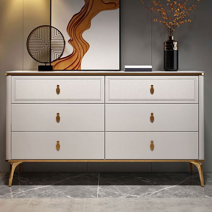 Modern Storage Chest Dresser Horizontal Storage Chest with Drawers