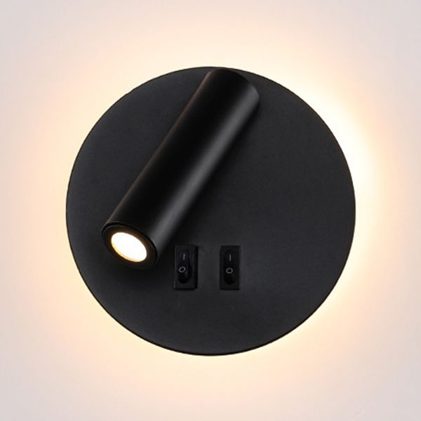 Eigentijdse metalen wand sconce led wand gemonteerd licht voor studieruimte bed