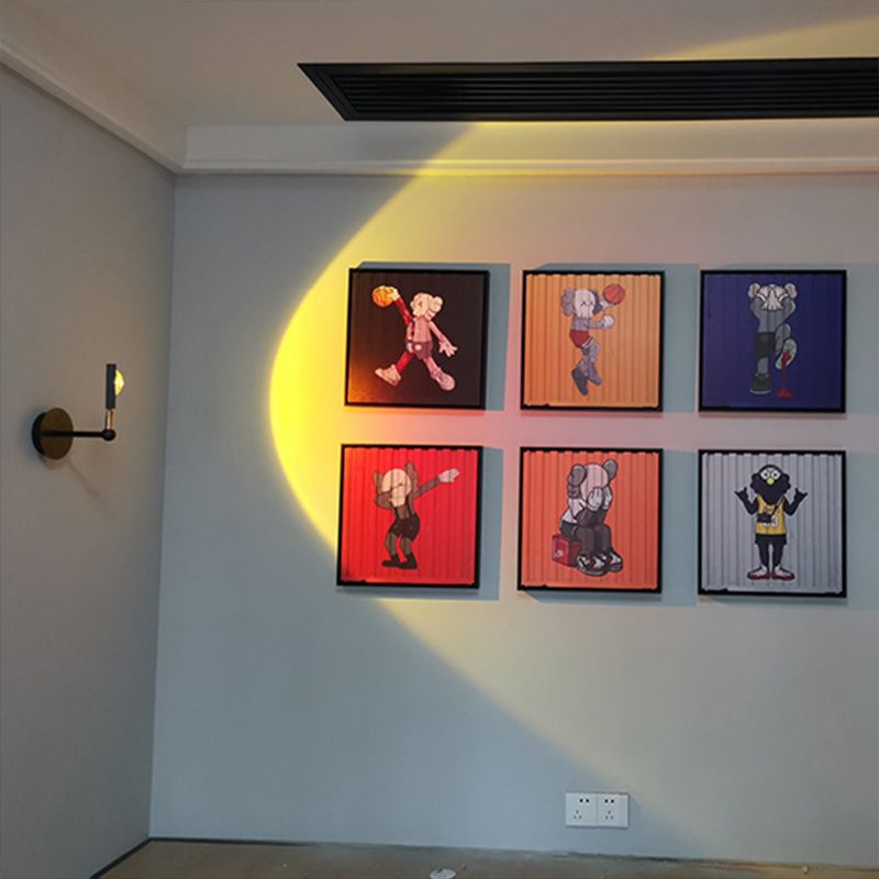 Armed 1-Light Modern Sconce Light LED Metal Wall Lighting Ideas for Living Room