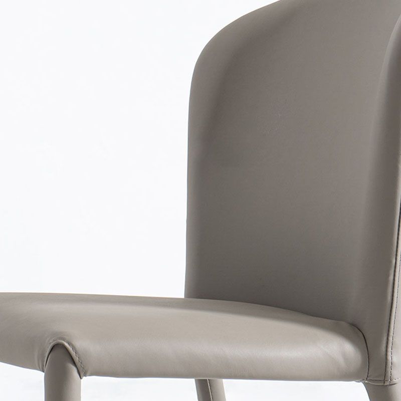Silla lateral de comedor industrial de metal Silla lateral con respaldo de orejas para comedor (juego de 2)