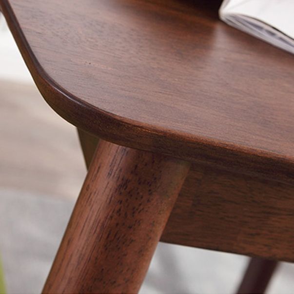 Modern Brown Furniture Set 5 Pcs Rectangle Solid Wood Dinette Table with Dining Chair