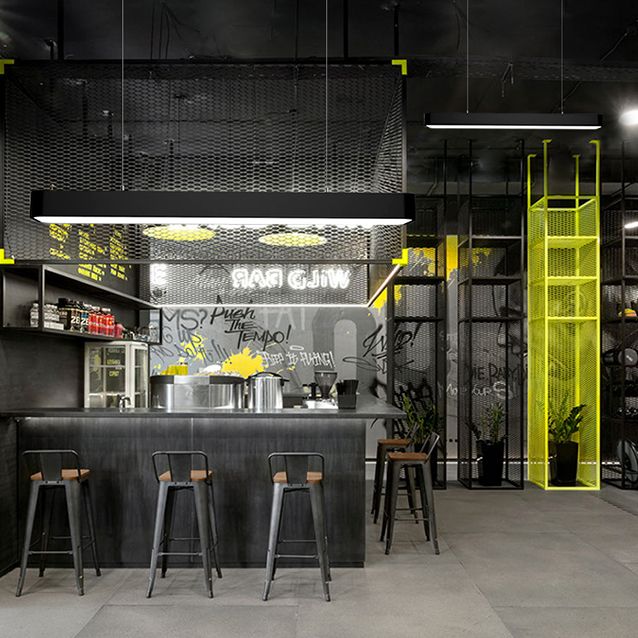 Rectangle LED pendentif en style moderne LED suspendu les lumières pour salle de conférence