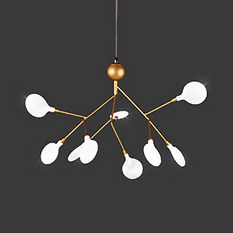 Modern Glowworm Chandelier Light Fixtures Multi-Head Suspension Pendant Lamps