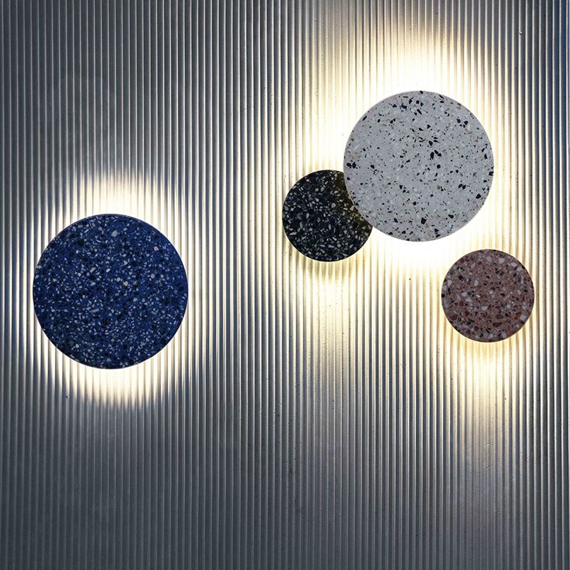 Stone Wall Mount Light Modern Style LED Wall Light for Living Room