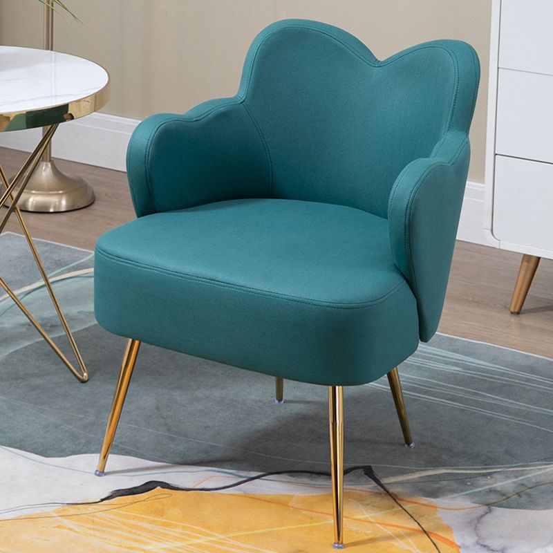 Velvet/Faux Leather Chair 23.6" L x 23.6"W x 30.7"H Arms Included Chair