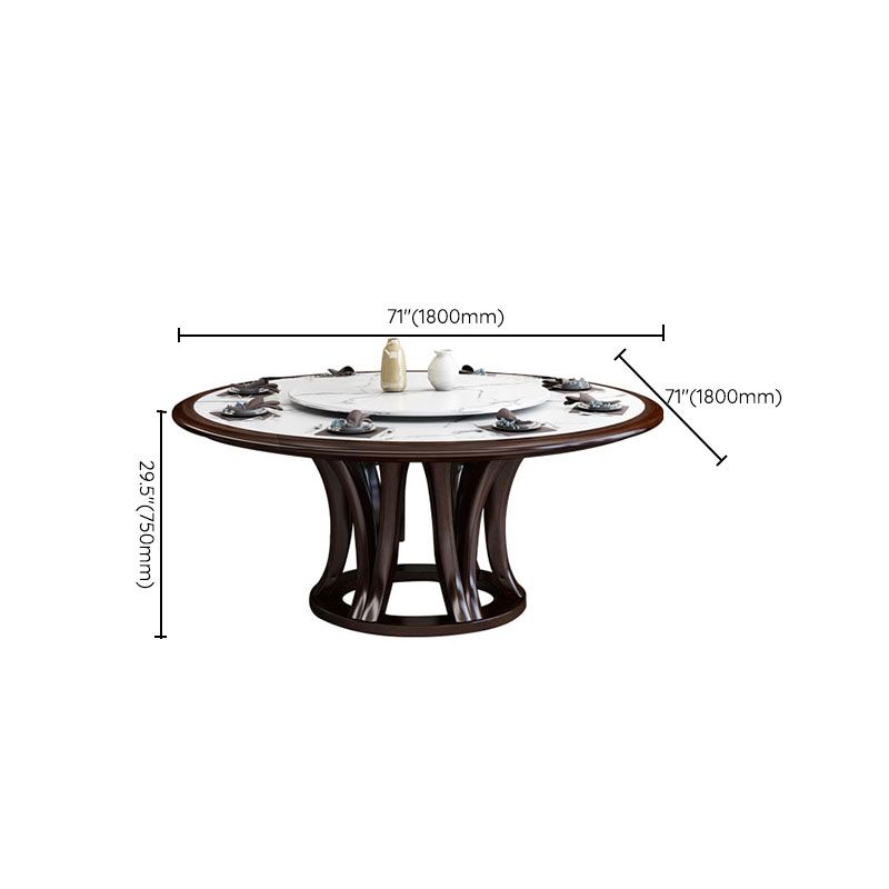 Pedestal Dining Table Convertible Dining Table for Dining Room