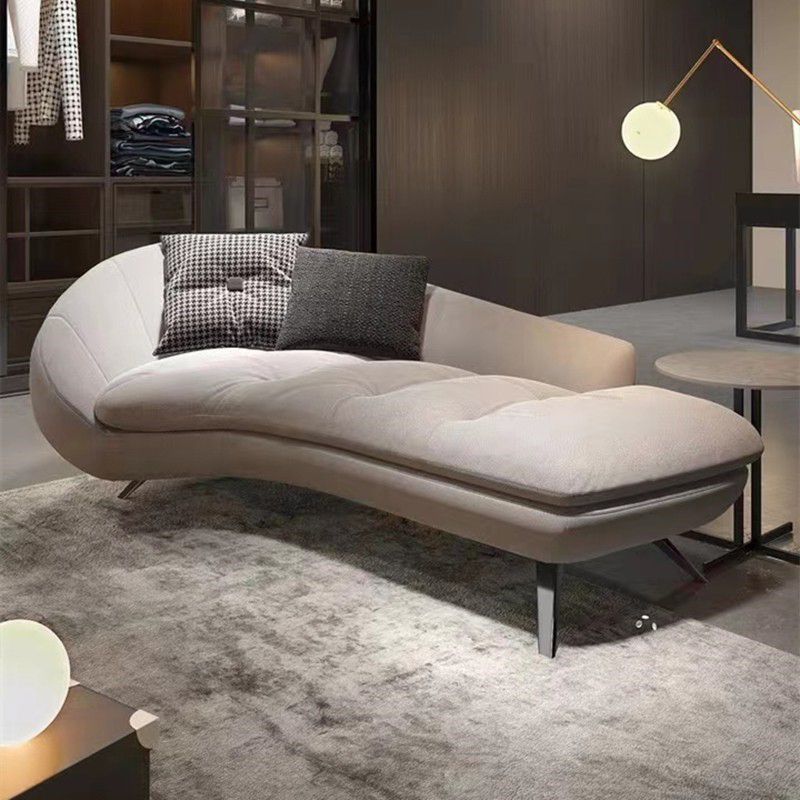 Modern Solid Color Chaise Lounge Couch Upholstered Chaise Lounge