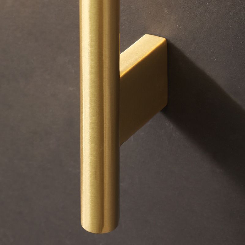 Golden Metal Lighting Contemporary Crystal Wall Light for Home Foyer