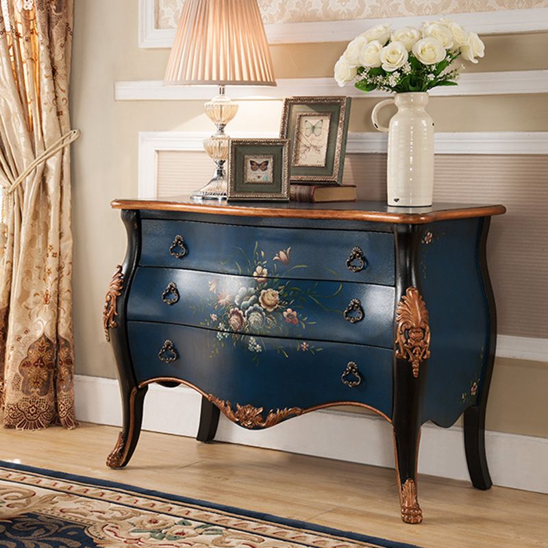 Solid Wood Dresser Traditional Storage Chest Dresser with 3/2 Drawers