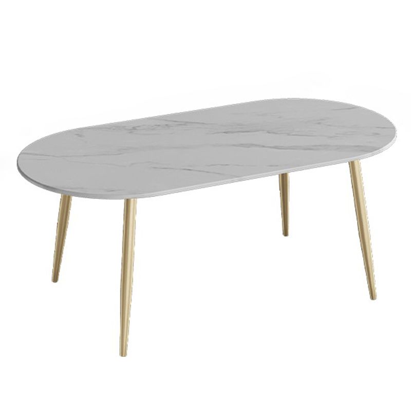 Traditional Luxury Stone Furniture Oval 4 Legs Dining Site Table for Home