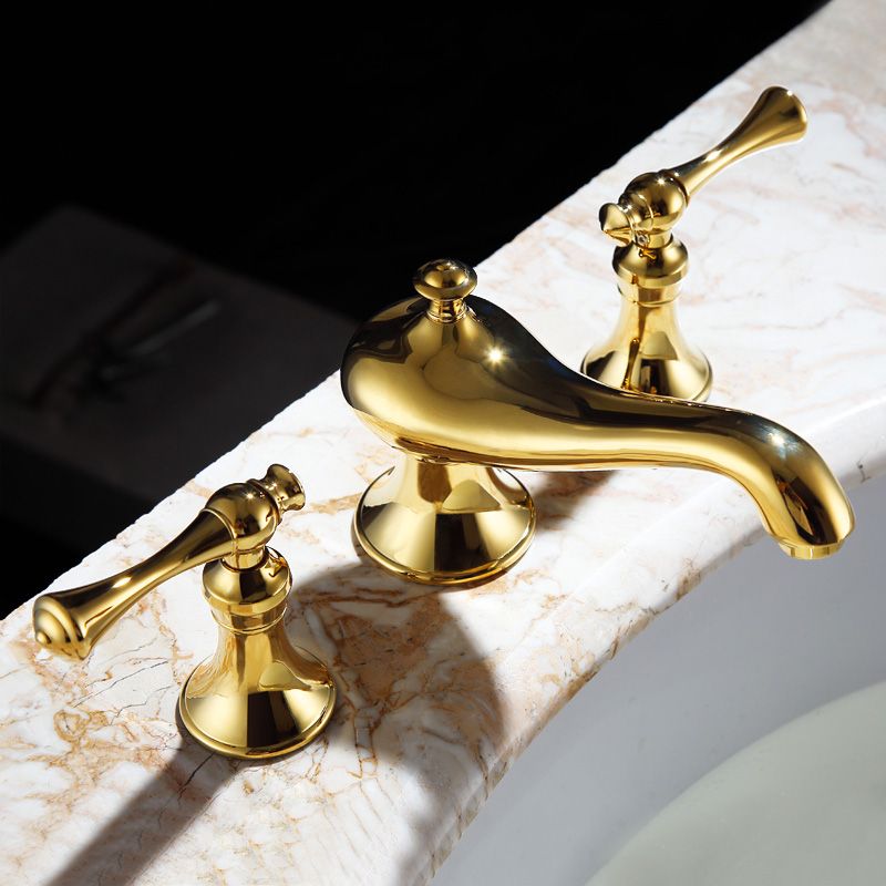 Traditional Deck Mounted Bronze Roman Tub Faucet Low Arc Roman Tub Faucet Set