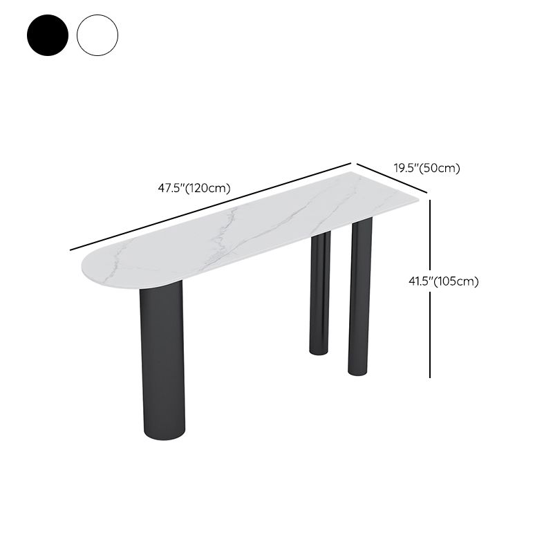 Modern Free Form Bar Table Set 1/3 Pcs Stone Top Bar Table and Upholstered Stools