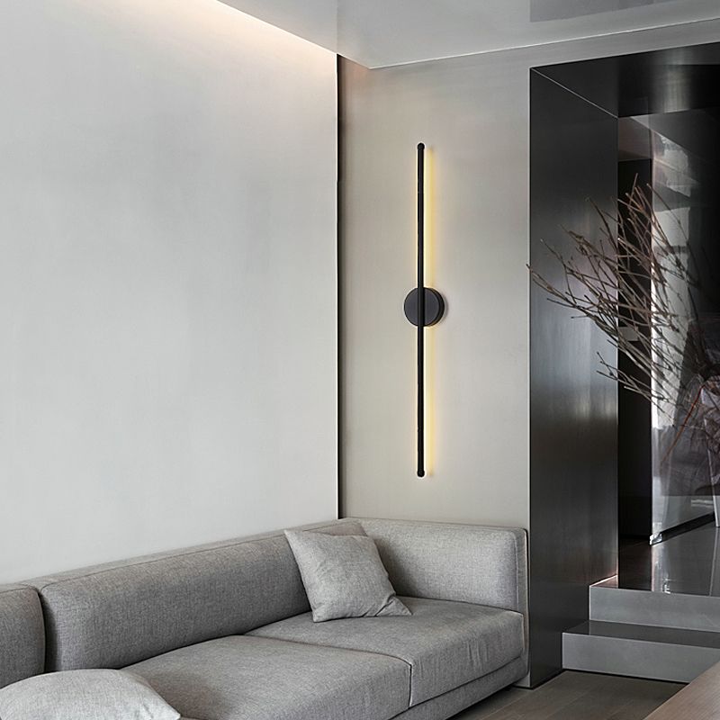 Lineare Form Metall Wandleuchten moderner Stil 2 Leuchten Wandmontageleuchte