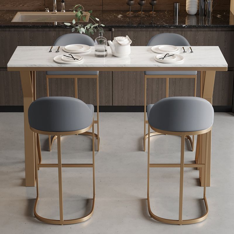 1/3/5 Pieces Counter Height Pub Set, Contemporary and Rectangular