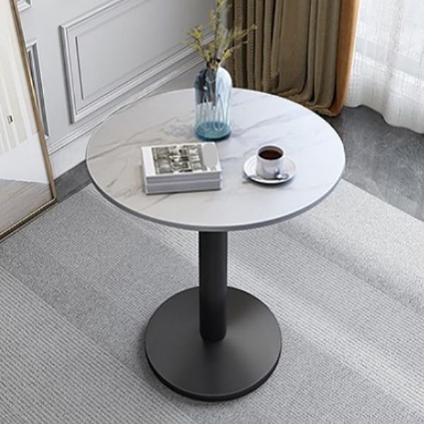 Glam Style Dining Table Round Stone Top Dinner Table Kitchen Home