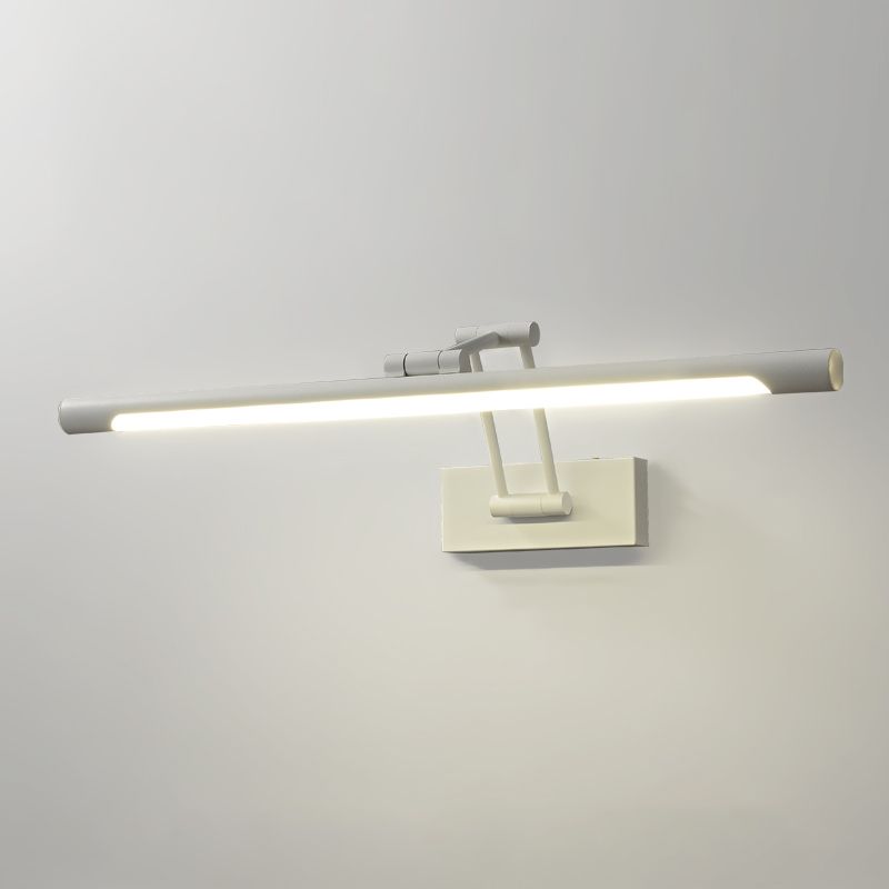 Single Modernism White Bathroom Vanity Light LED Bath Bar for Bedroom