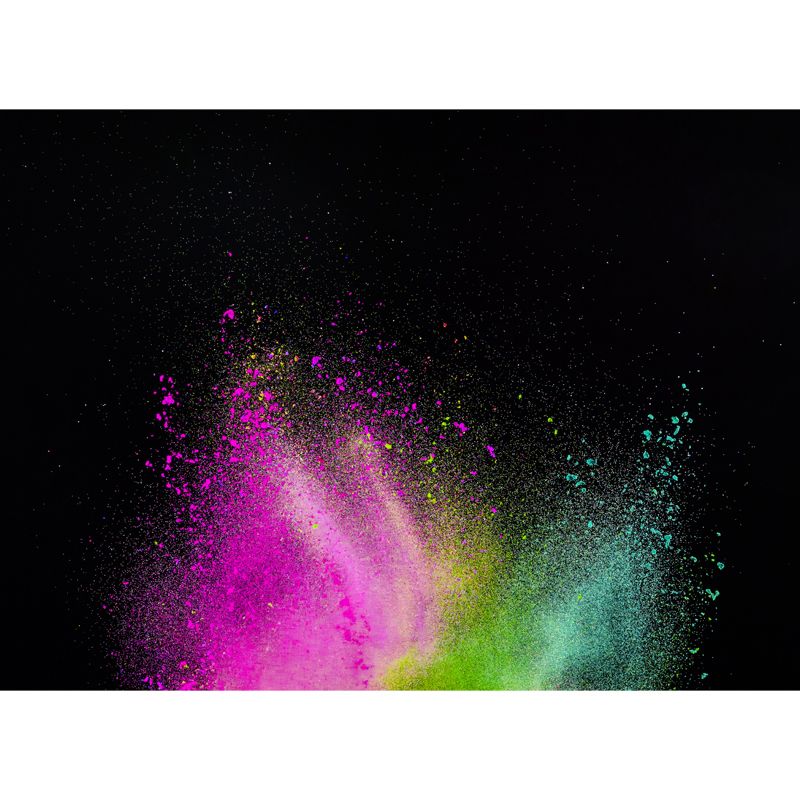 Colorful Powder Explosion Mural Wallpaper Stain Resistant Modern Living Room Wall Art