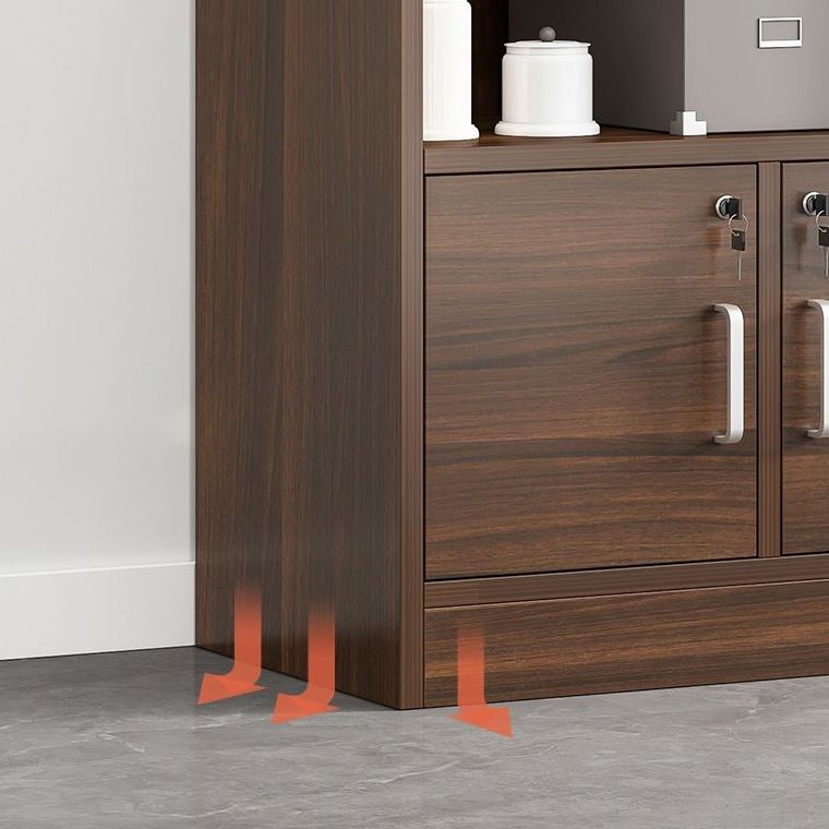 70.87"H Bookshelf Contemporary Style Closed Back Bookcase for Study Room and Office