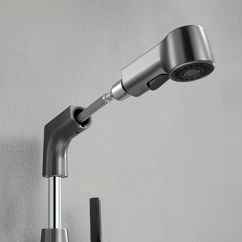 Modern 1-Handle Bathroom Sink Faucet Circular Vessel Sink Faucet Brass
