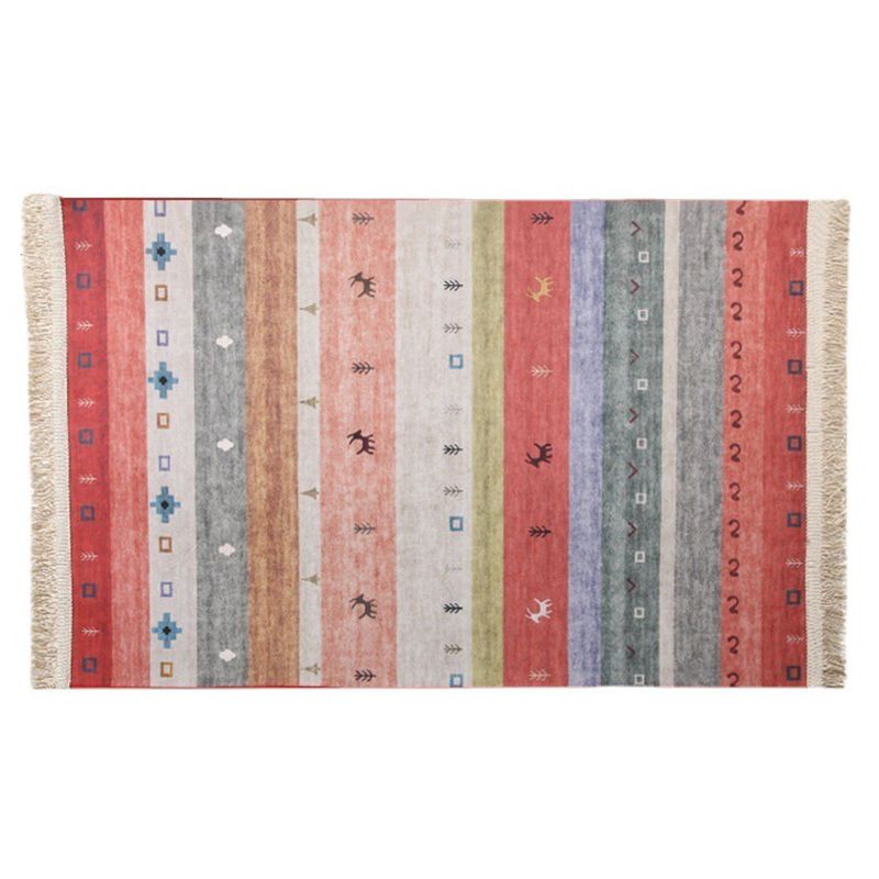 Boheems gebied tapijt polyester medaillon print binnen tapijt vlek resistent tapijt voor woonkamer