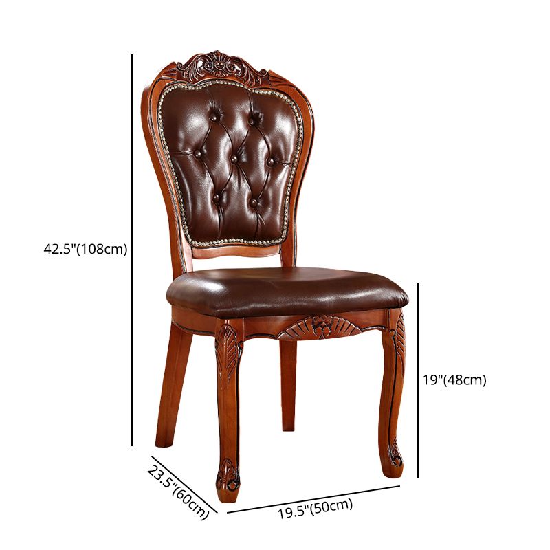 Chaise de salle à manger de style victorien en bois