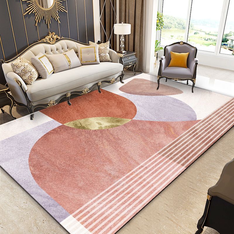 Alfombra de color beige color alfombra de poliéster alfombra cubierta de respaldo sin deslizamiento para sala de estar para sala de estar