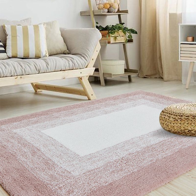 Tapis de couleur unie à couleur unie multi-couleurs mélange de coton de la zone décontractée