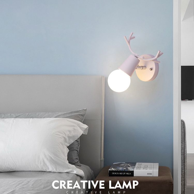 Armed Vanity Wall Lights Modern Minimalist Style Wood  Vanity Sconces
