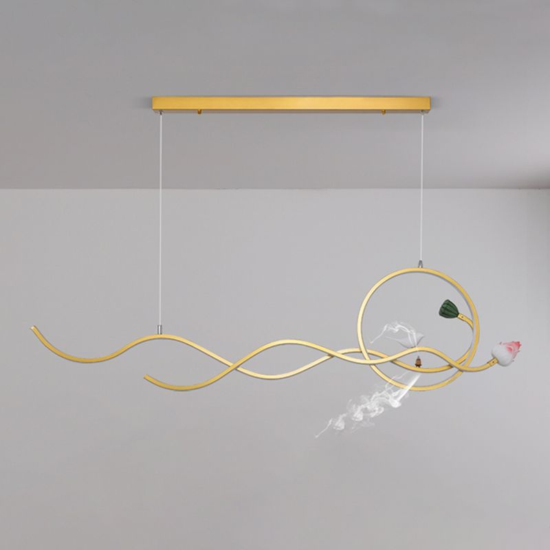 Modern Island Lighting Resin 3-Light Chandelier Light Fixture for Office