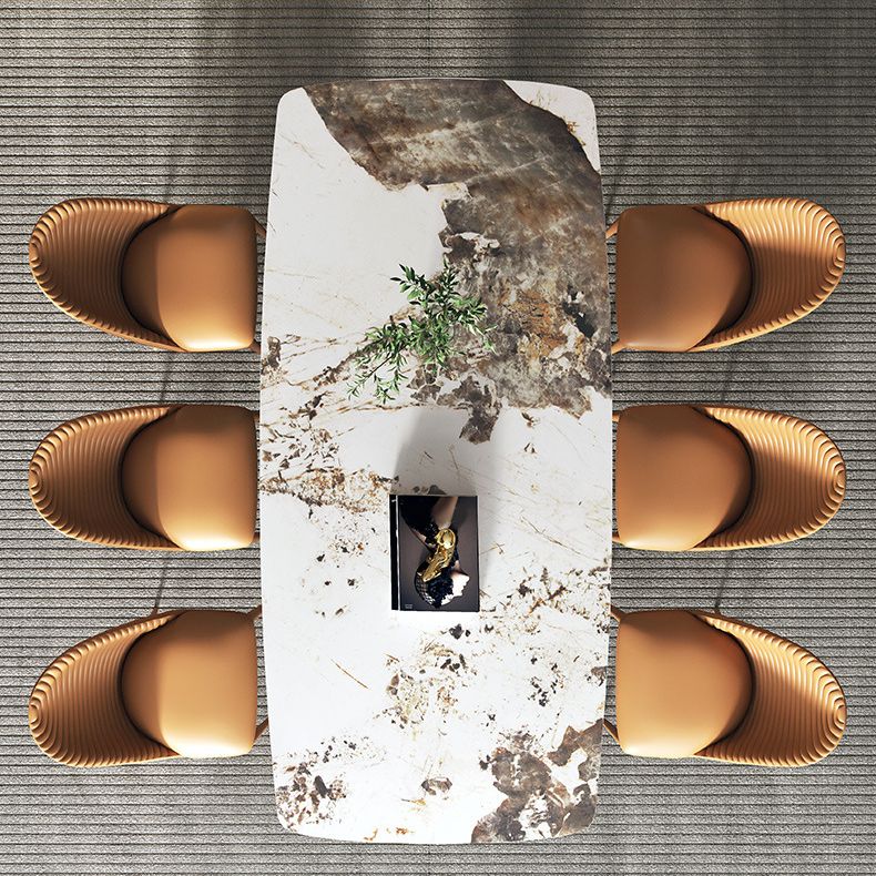 Modern 1/5/7 Pieces Rectangle Dining Set Sintered Stone Top Dinette Table Set